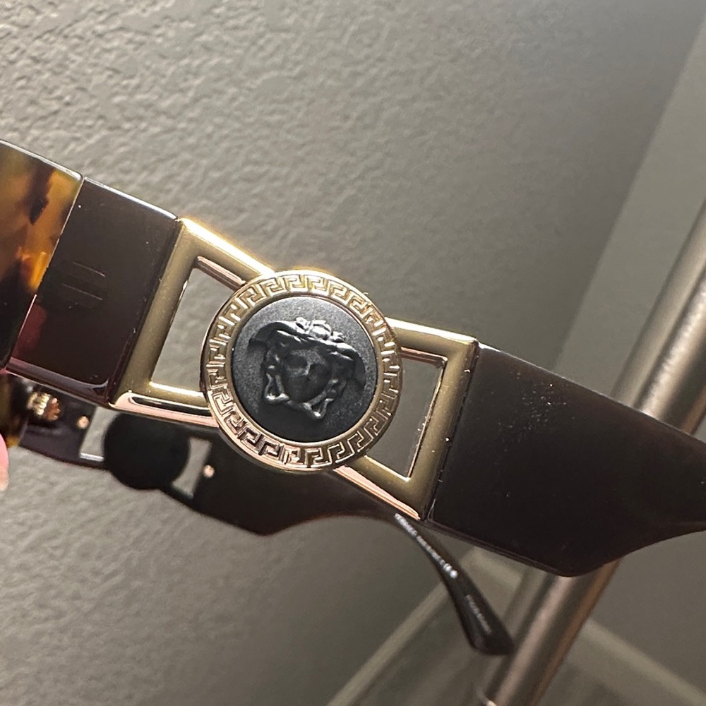 Versace Brown Tortoise Sunglasses - Picture 10 of 14